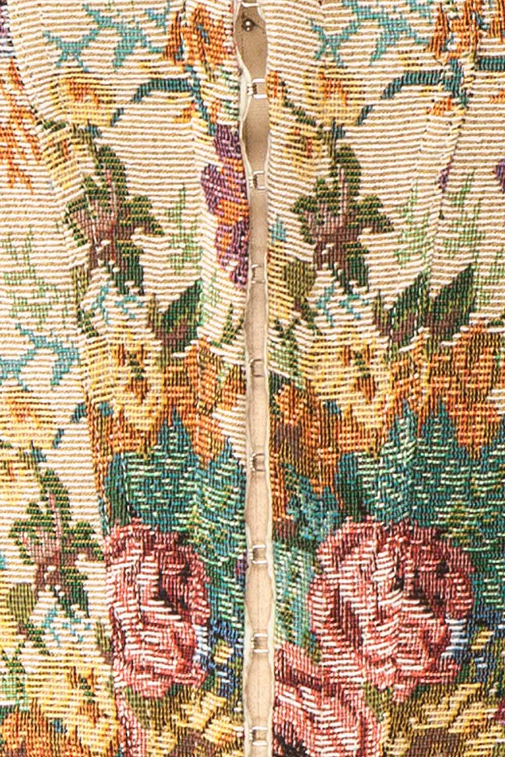 Yanga Cropped Floral Corset Top | Boutique 1861 fabric