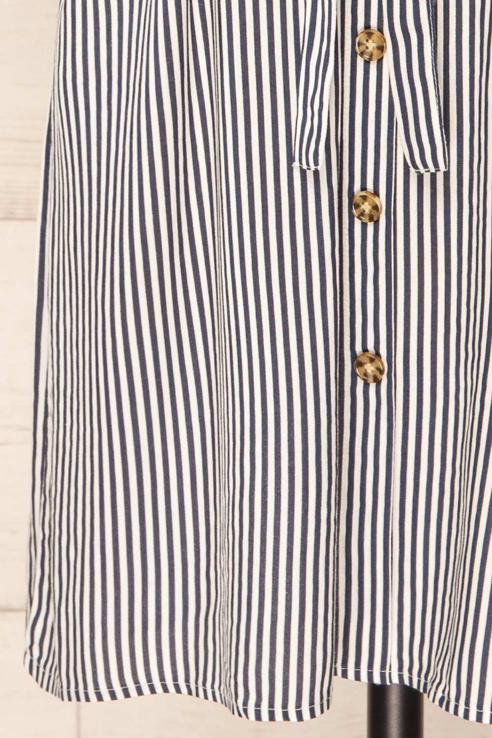 Yanika Striped Short Dress w/ Belt | La petite garçonne bottom