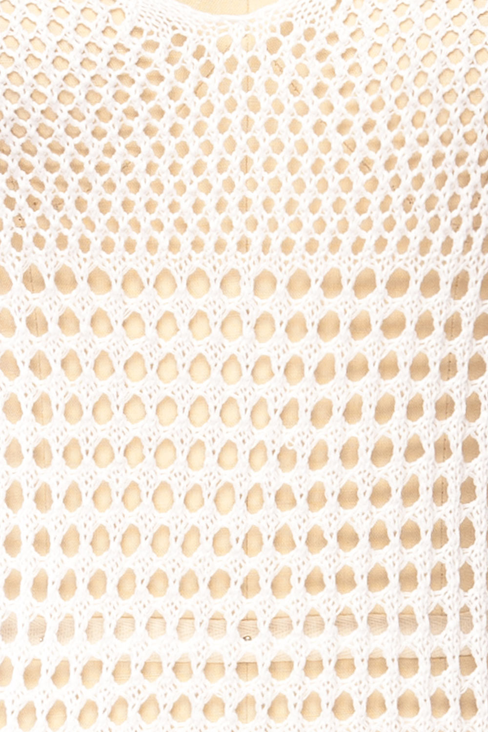 Yeri White Crochet Midi Dress w/ Fringes | La petite garçonne  fabric 