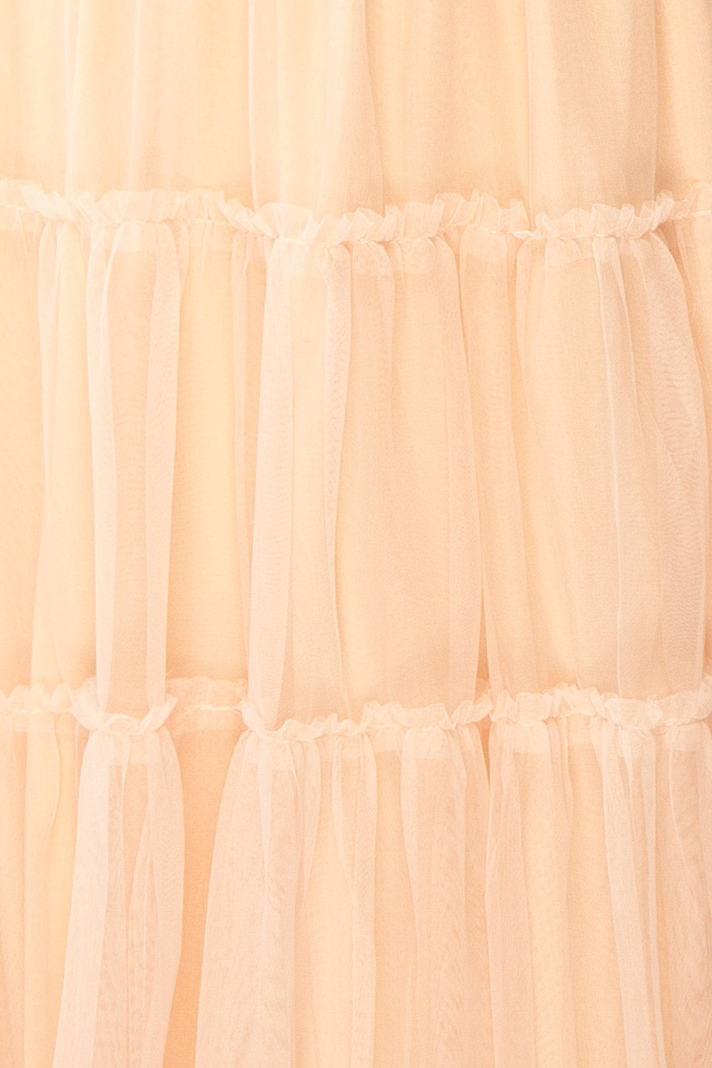 Yotsuba Blush Tiered Tulle Midi Skirt | Boutique 1861 fabric