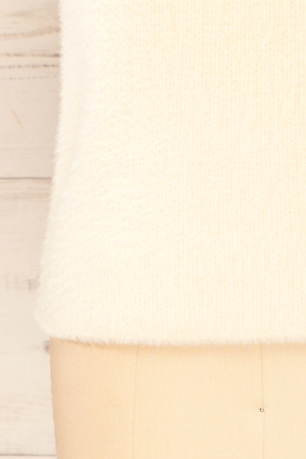 Yerevan Cream Sleeveless Knit Sweater Vest | La petite garçonne bottom