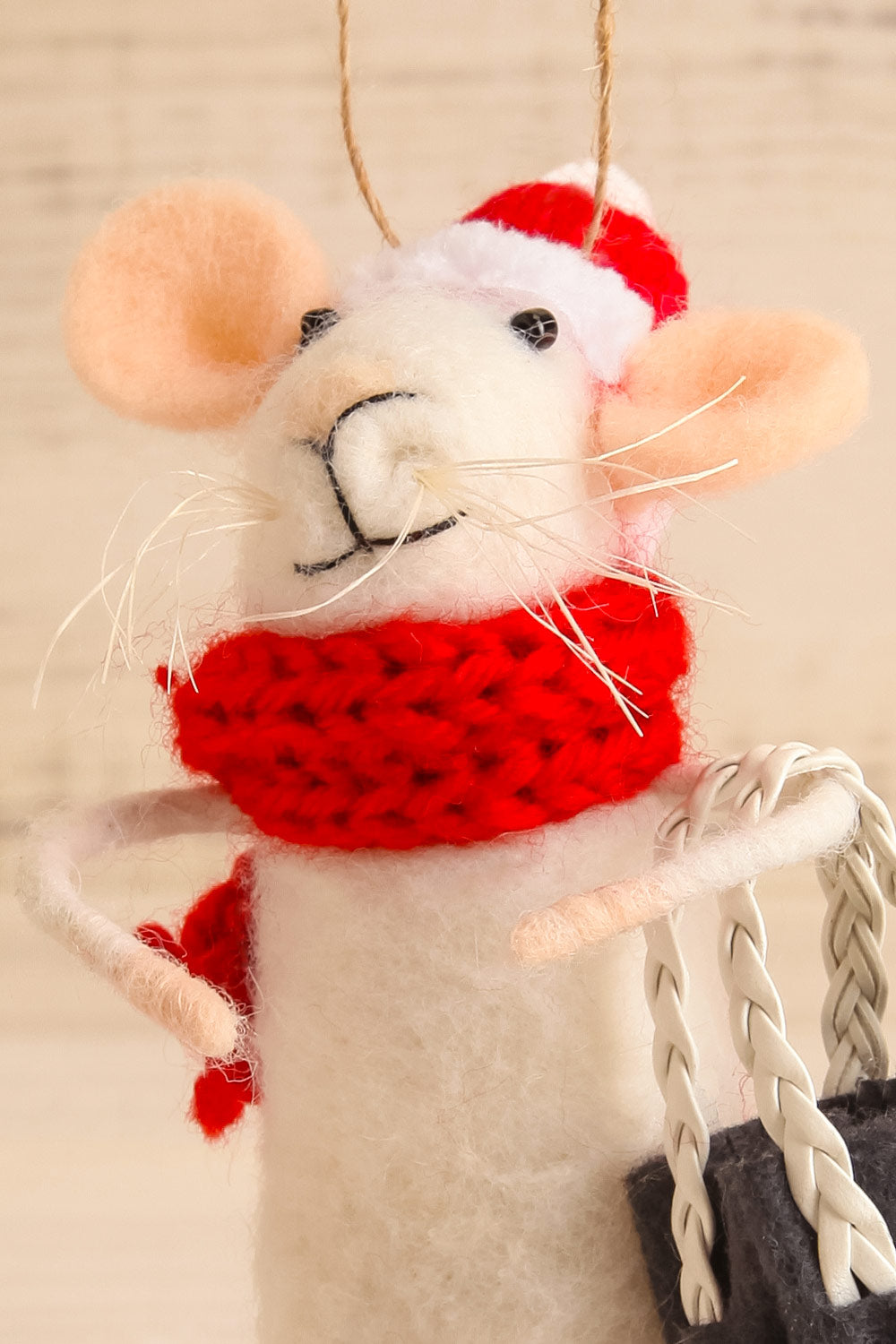 Festive Holiday Mouse Ornament - 4 Options | Maison garçonne yuletide-yohan close-up