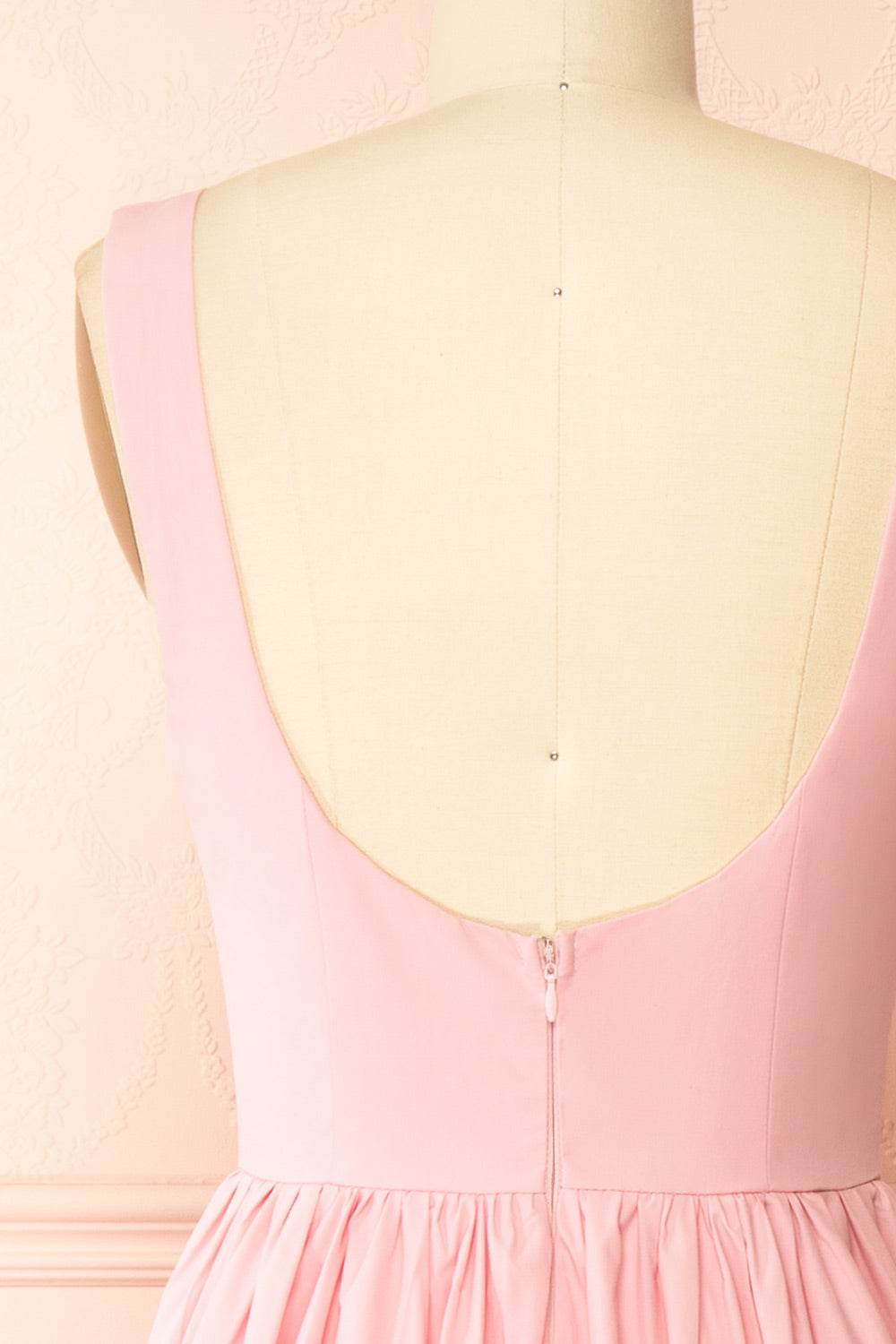 Yuma Pink Maxi Dress w/ Scooped Back | Boutique 1861 back