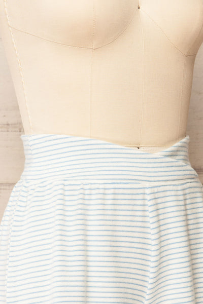 Zalia Blue Striped Pyjama Shorts | La petite garçonne side