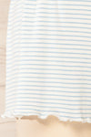 Zalia Blue Striped Pyjama Shorts | La petite garçonne bottom