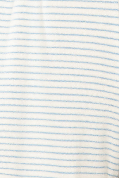 Zalia Blue Striped Pyjama Shorts | La petite garçonne fabric