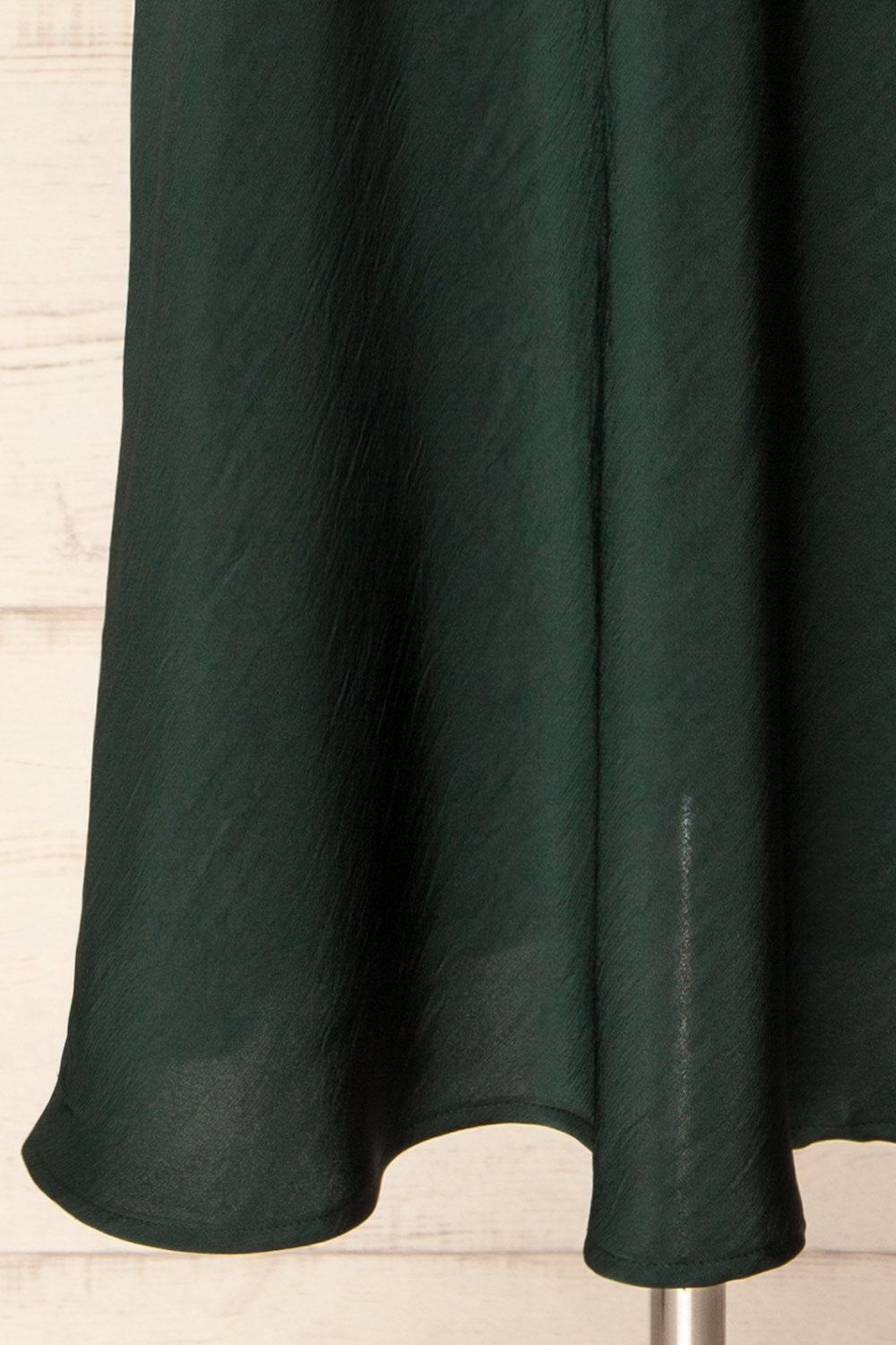 Zephara Green Satin Dress with Lace | La petite garçonne bottom