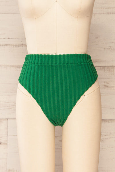 Zuwena Green Bikini Bottom | La petite garçonne front view