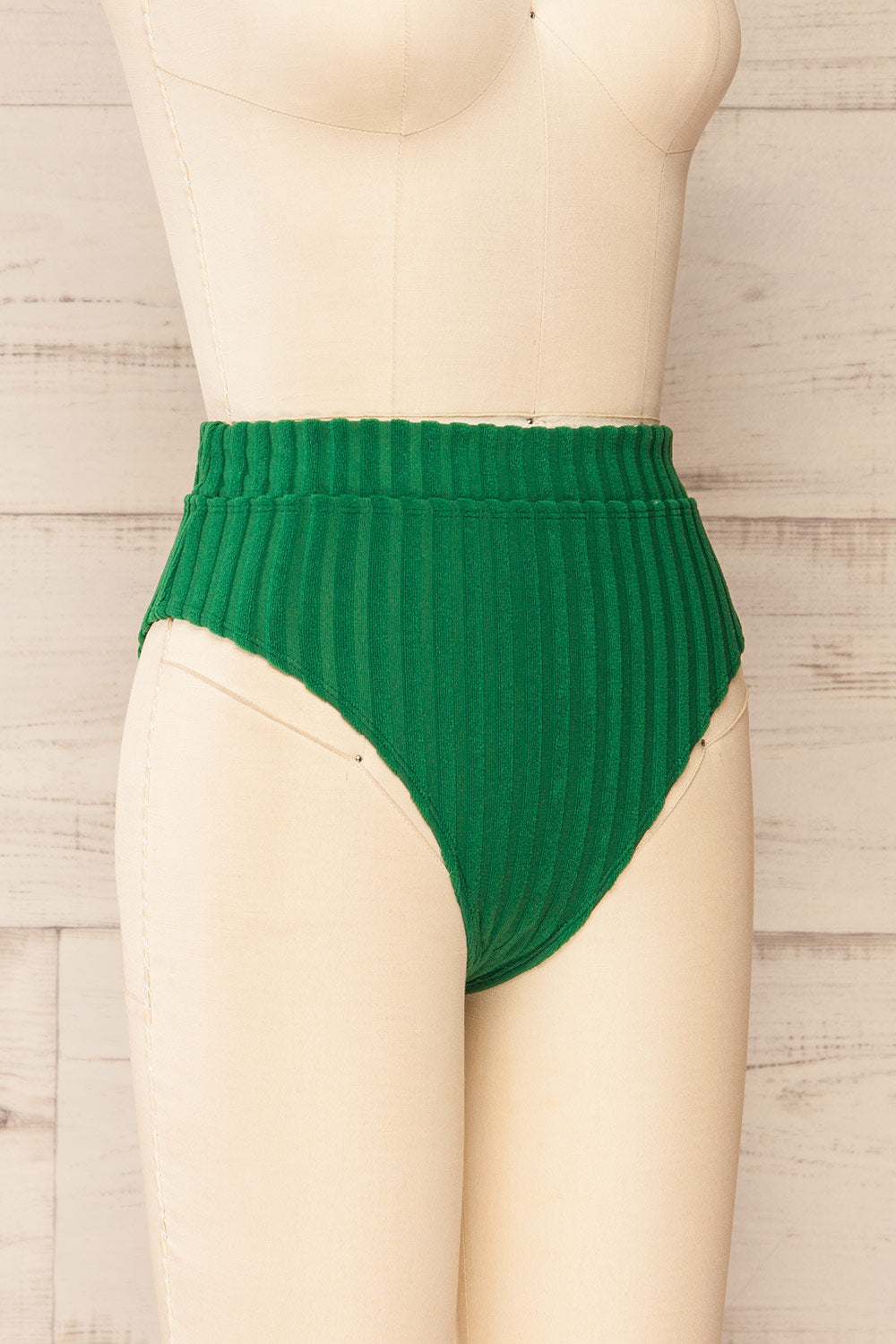 Zuwena Green Bikini Bottom | La petite garçonne side view