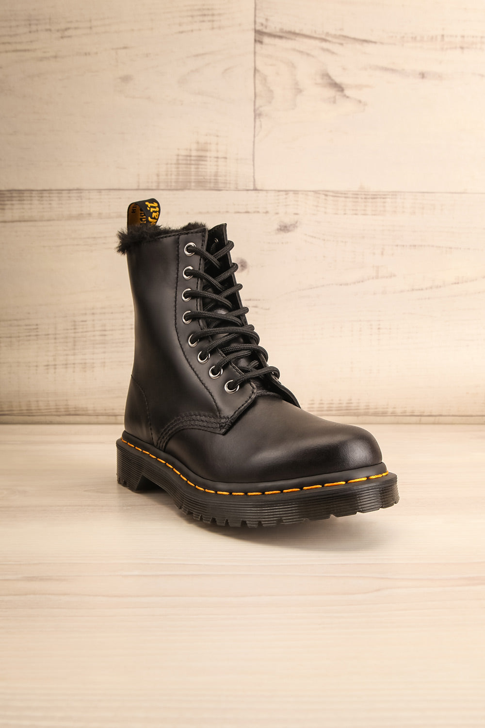 1460 Serena Dark Grey Atlas Dr. Martens Boots | La petite garçonne front