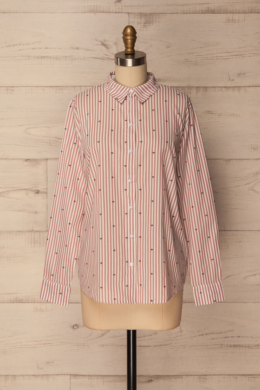 Abolens Lilac & White Shirt with Bees Print | La Petite Garçonne 1