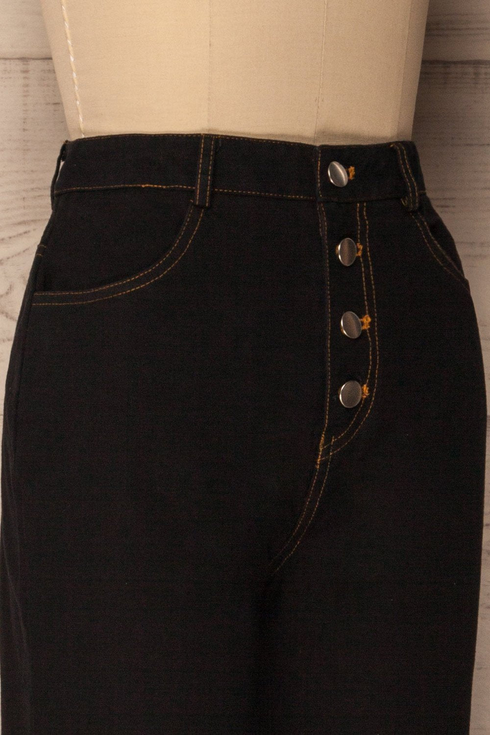 Acquania Dark Boot Cut Jeans Pants | La Petite Garçonne 4