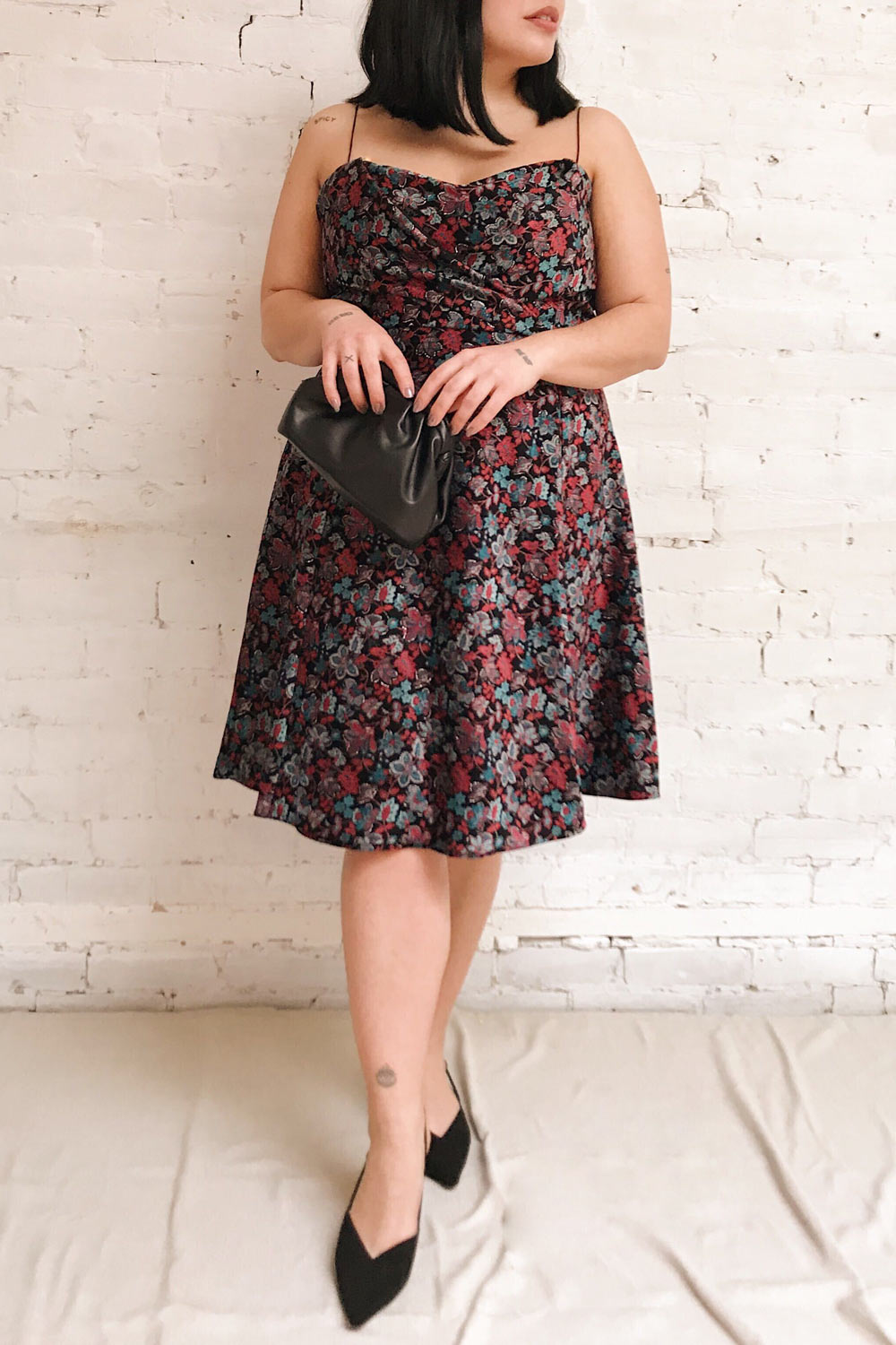Adamina Black Floral Dress | Boutique 1861 model look