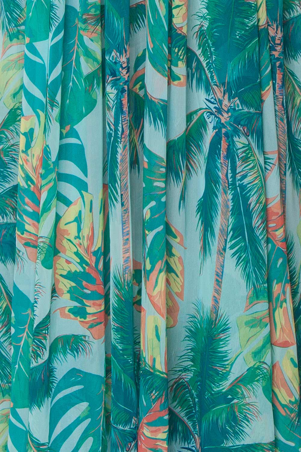 Adea Tropical Pattern Maxi Dress with Open Back | Boutique 1861 8