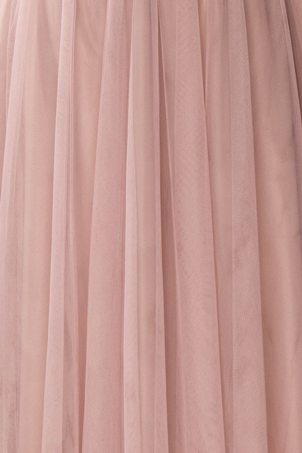 Adifa Dusty Rose Net Tulle Sleeveless A-Line Gown | Boudoir 1861 8