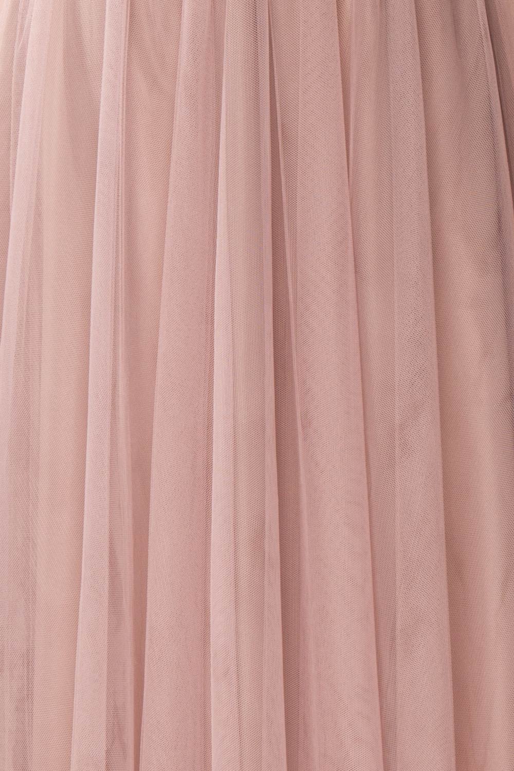 Adifa Dusty Rose Net Tulle Sleeveless A-Line Gown | Boudoir 1861 8