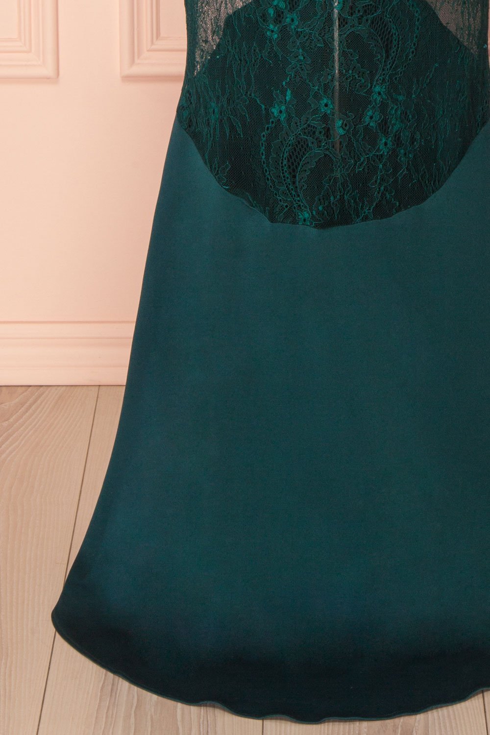 Adli Green Mermaid Gown with Lace Details | Boutique 1861 7