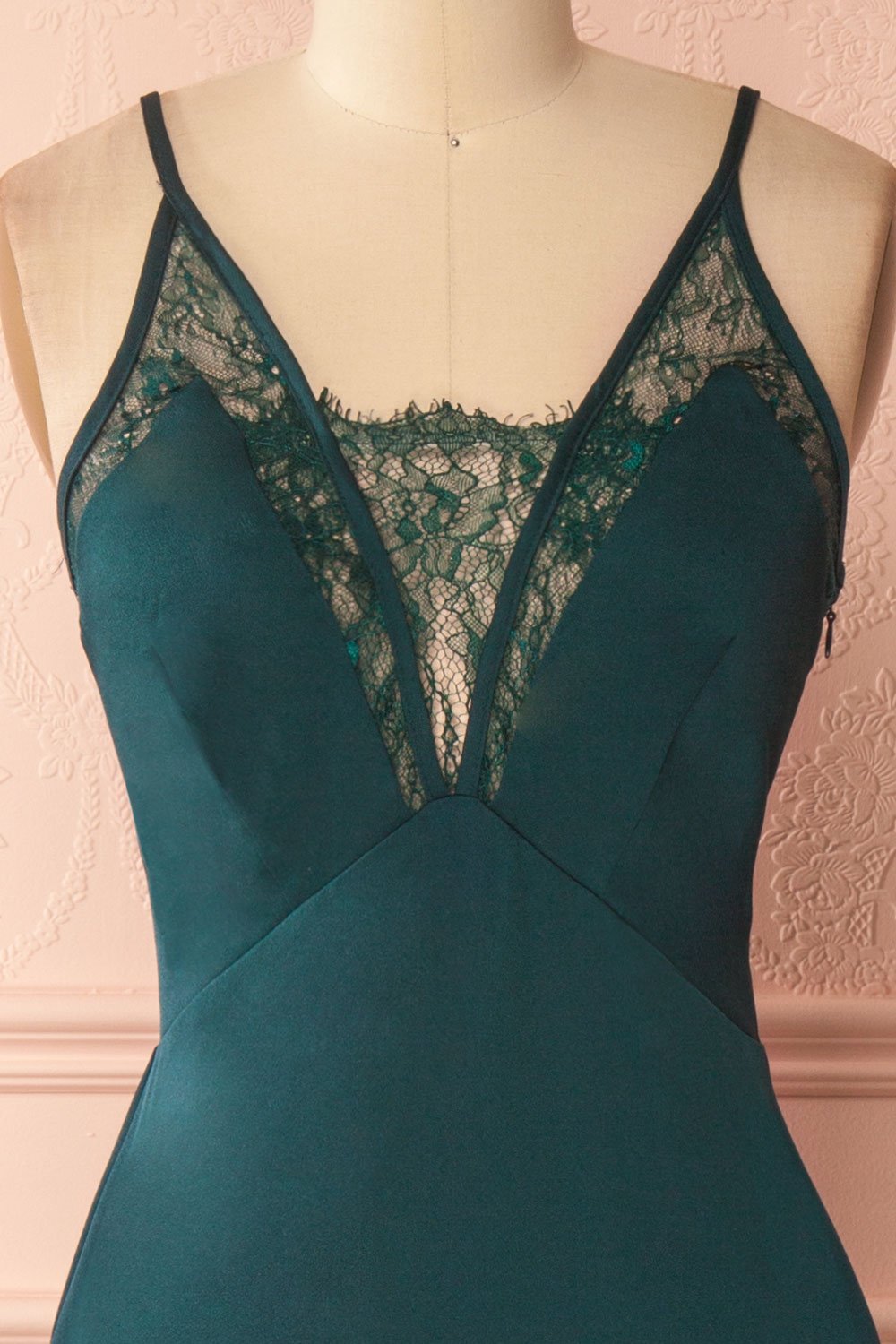 Adli Green Mermaid Gown with Lace Details | Boutique 1861 2