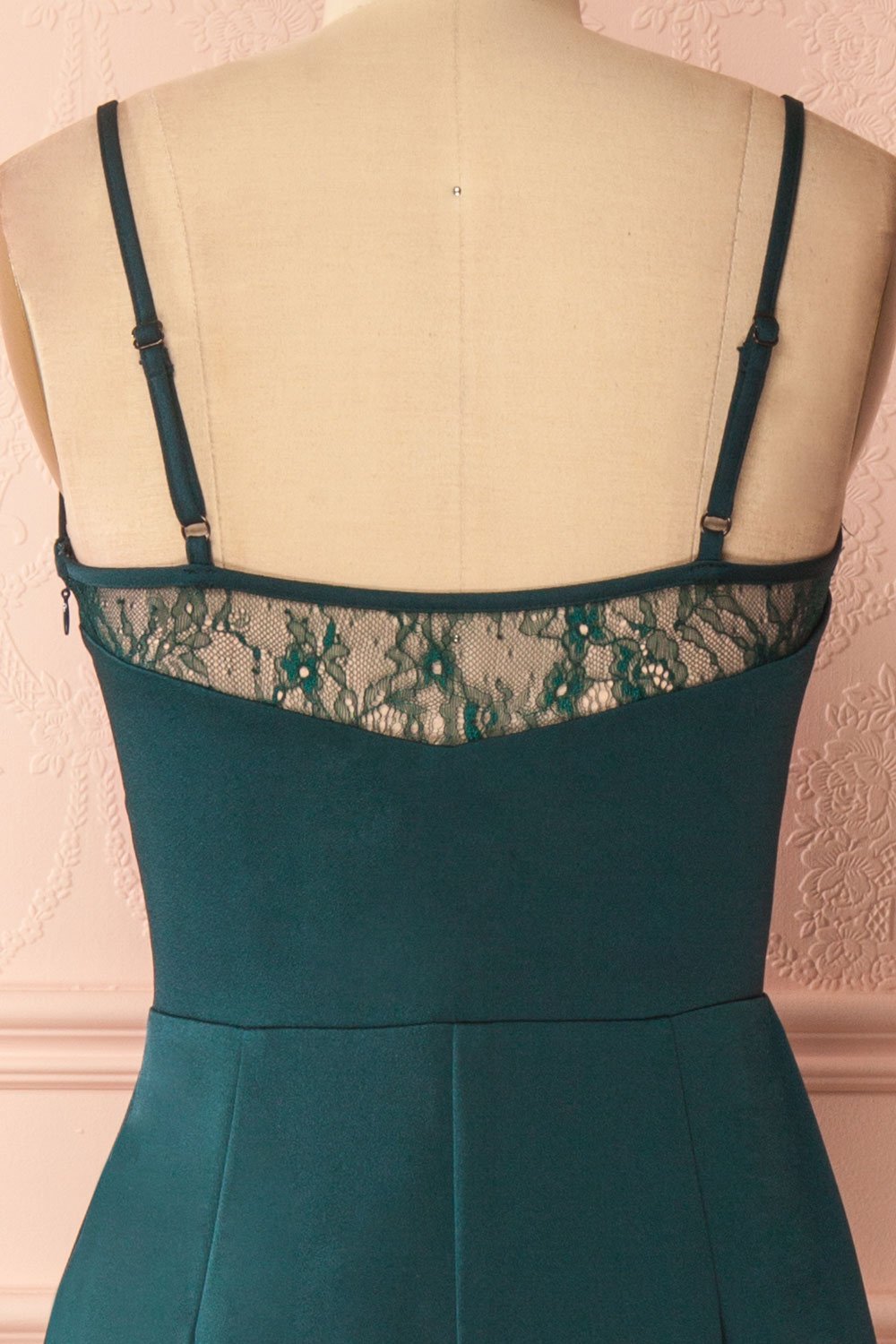 Adli Green Mermaid Gown with Lace Details | Boutique 1861 6