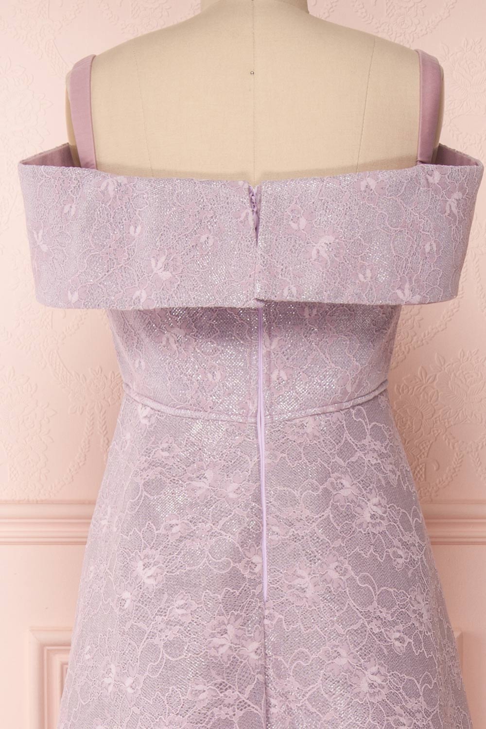 Agnek Lilas Purple Embroidered High-Low Gown | Boutique 1861 6