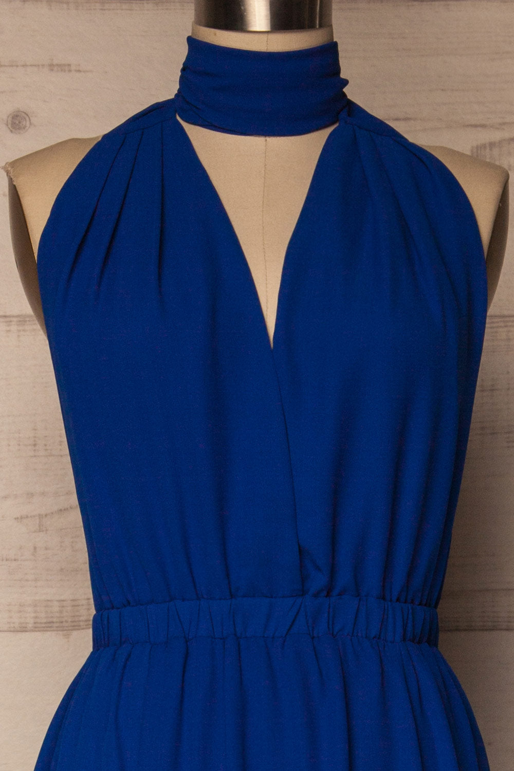 Aigaleo Sapphire Blue Chiffon Empire Gown | La Petite Garçonne 2