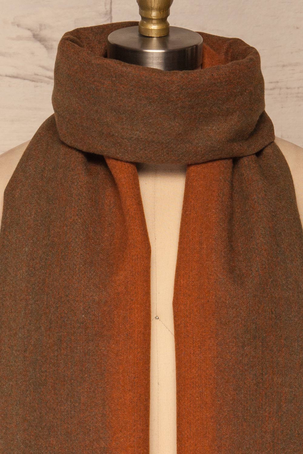 Ailleurs Colourful Soft Knitted Scarf | La petite garçonne simple close up