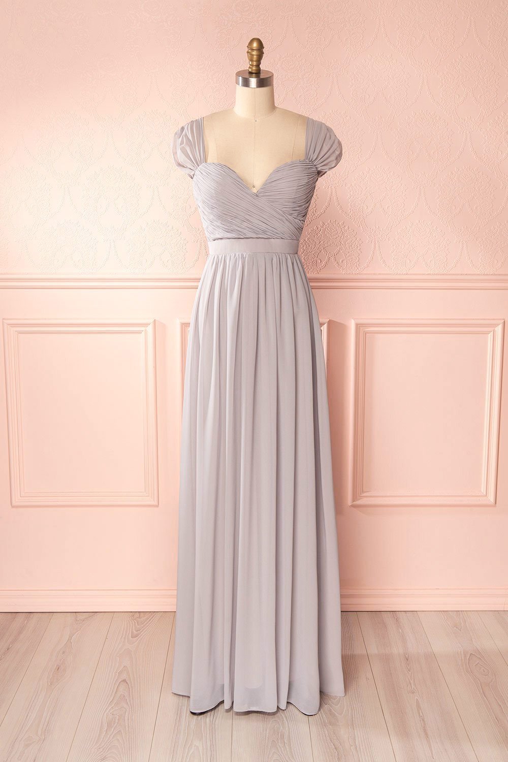 Aimi Moon Grey Sweetheart Bridesmaid Gown | Boudoir 1861