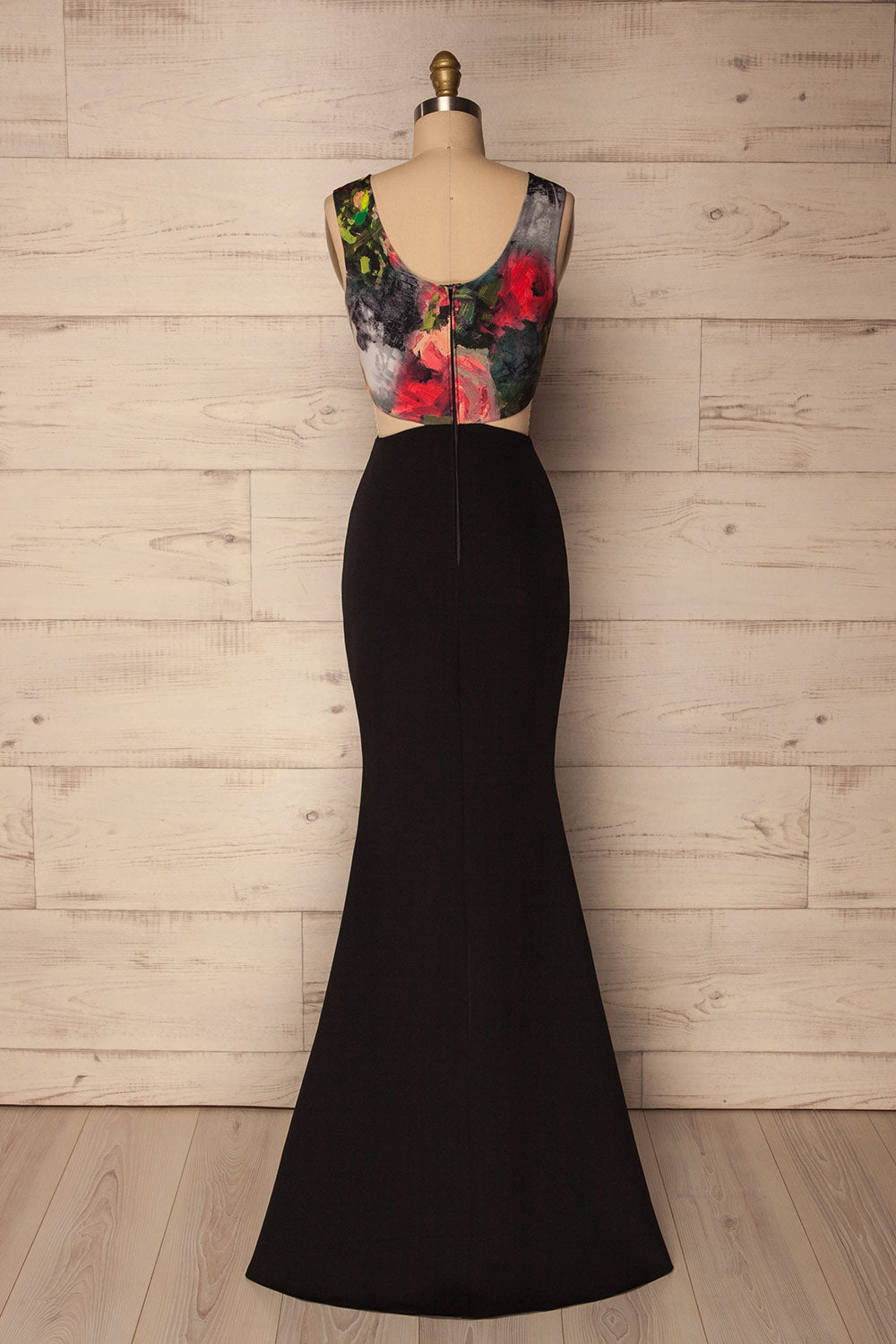 Aiyira Print Black Cut-Outs Mermaid Gown | La Petite Garçonne Chpt. 2 5