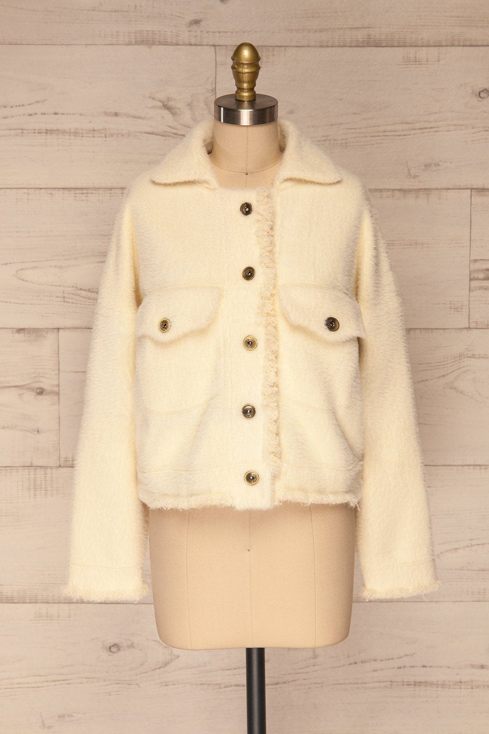 Alfonsia Cream | Veste en Duvet Crème