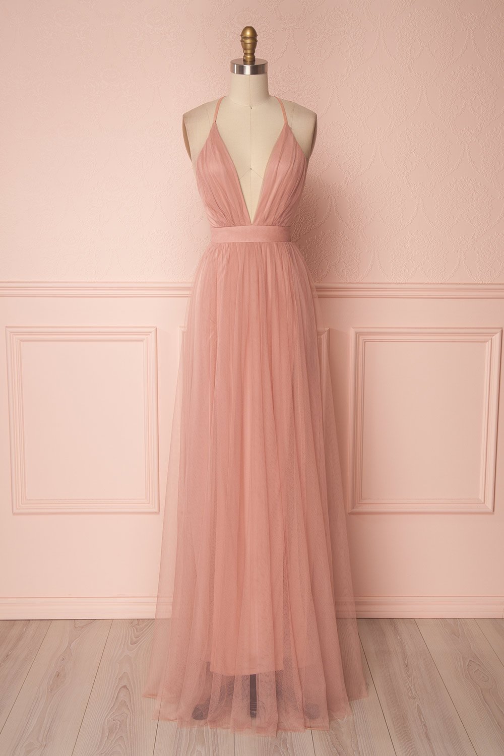 Aliki Asymmetrical Maxi Dress - Berry Dress