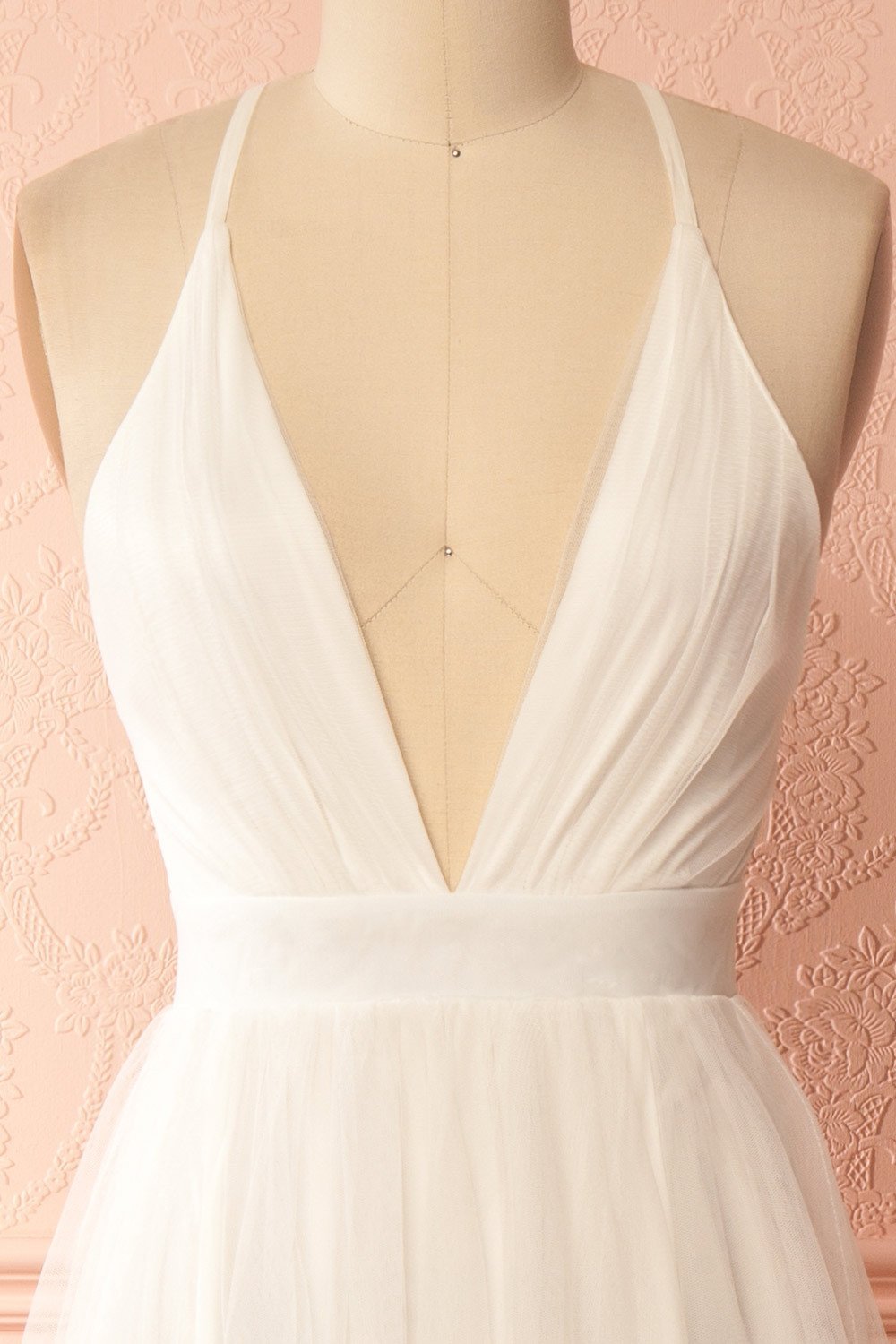 Aliki Day White Mesh Maxi Dress | Boudoir 1861 3