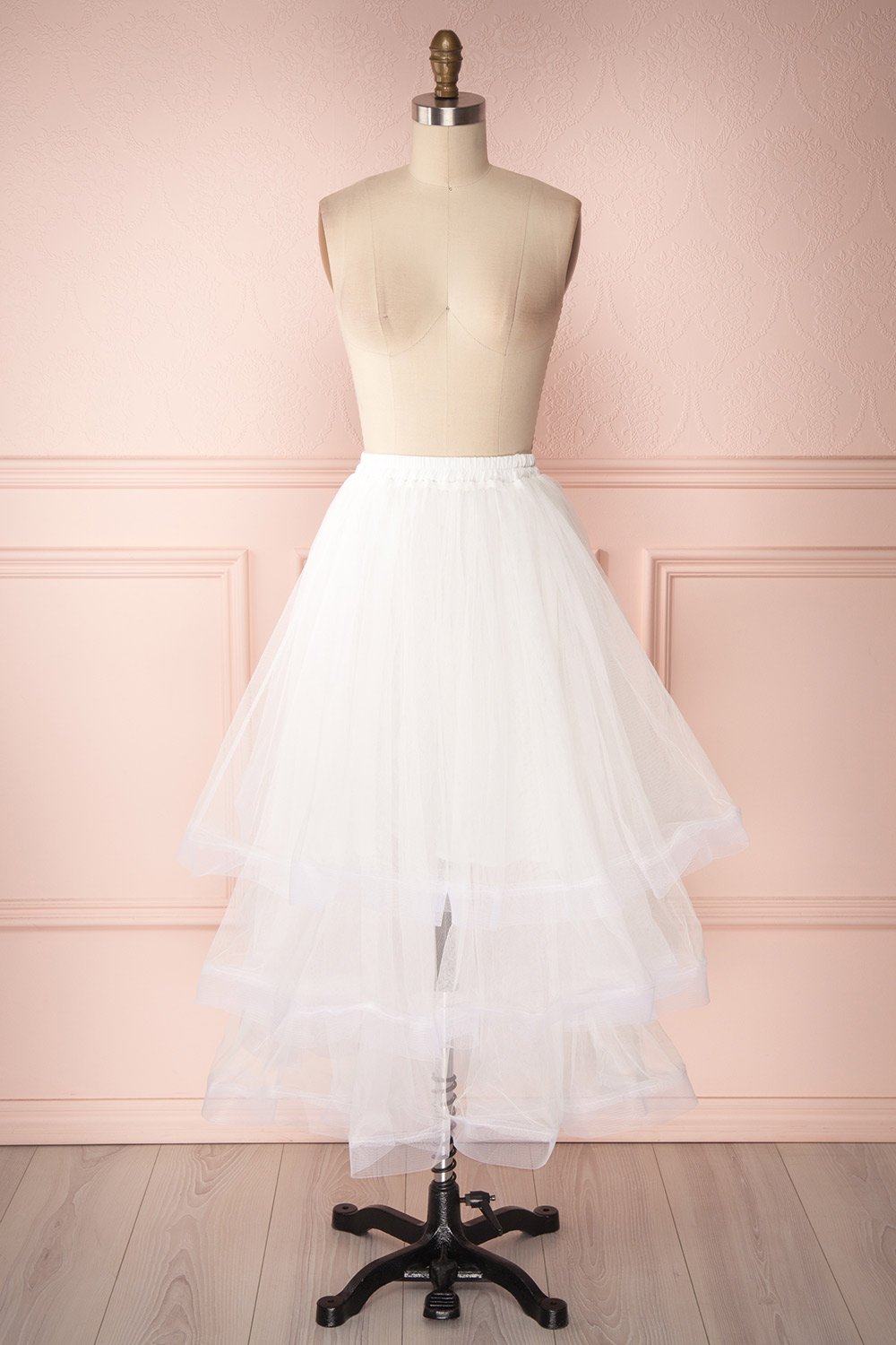 Aminthe White Layered Tulle Bridal Skirt Boudoir 1861
