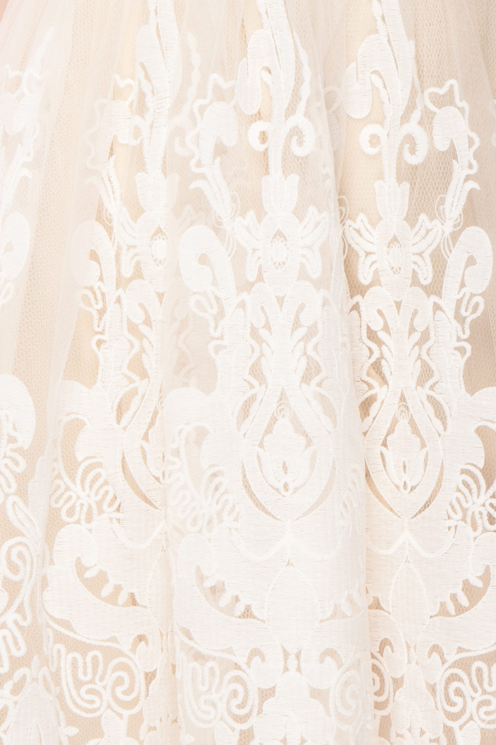 Andela Ivory Lace A-Line Cocktail Dress | Boudoir 1861 8