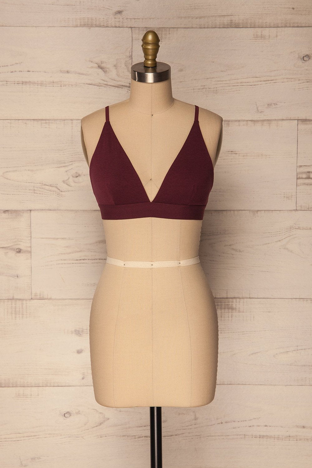 Aneby Burgundy Triangle Bralette | La Petite Garçonne Chpt. 2
