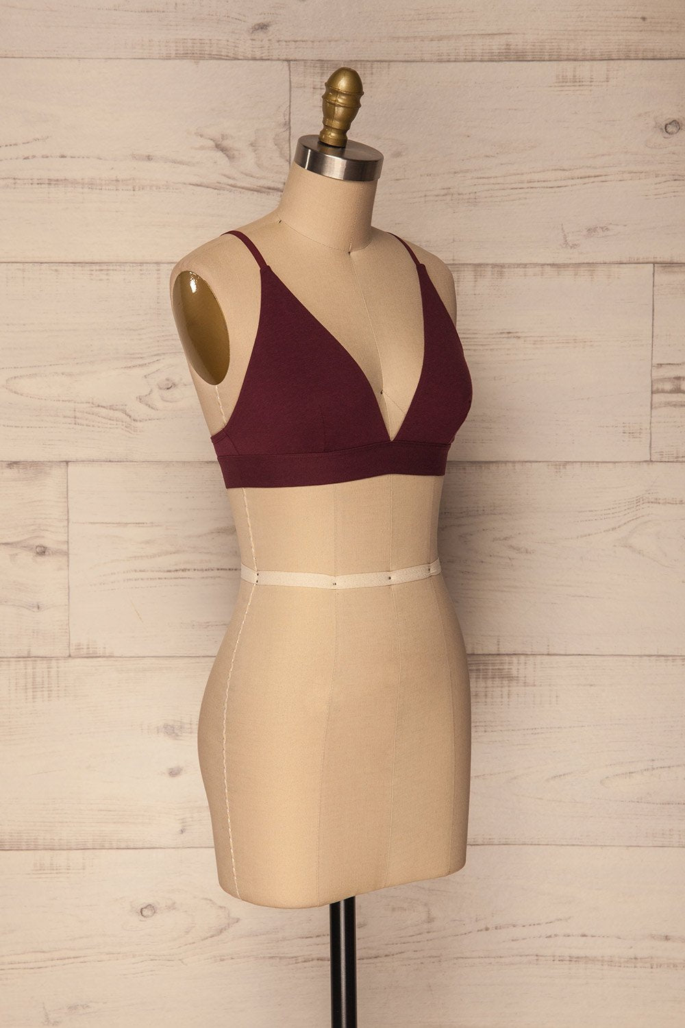 Aneby Burgundy Triangle Bralette | La Petite Garçonne Chpt. 2