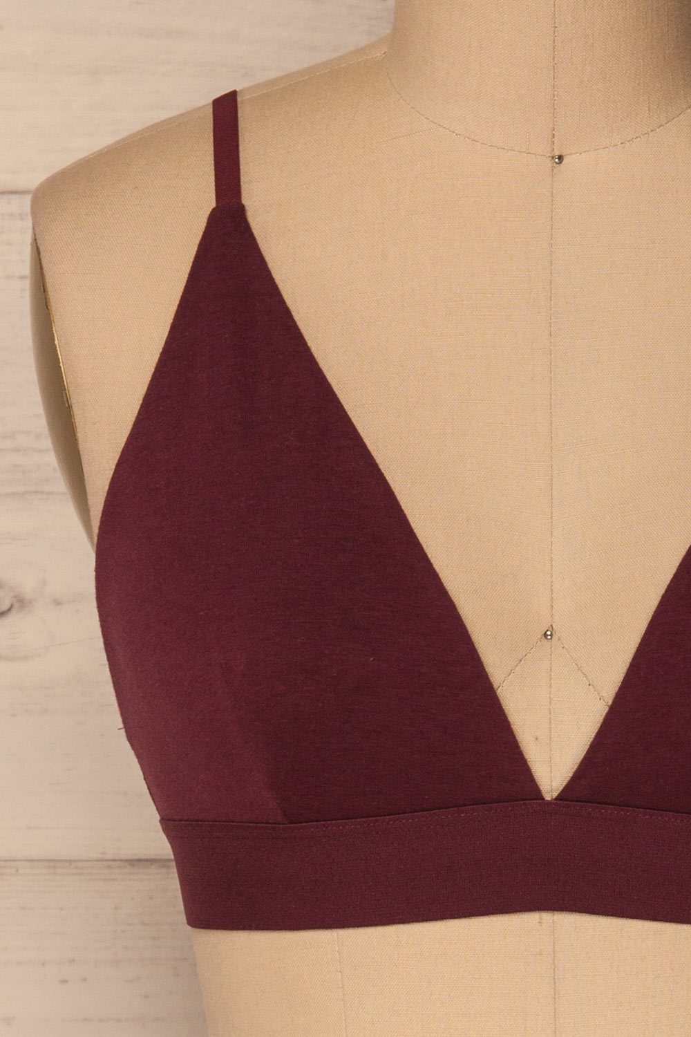 Aneby Burgundy Triangle Bralette | La Petite Garçonne Chpt. 2