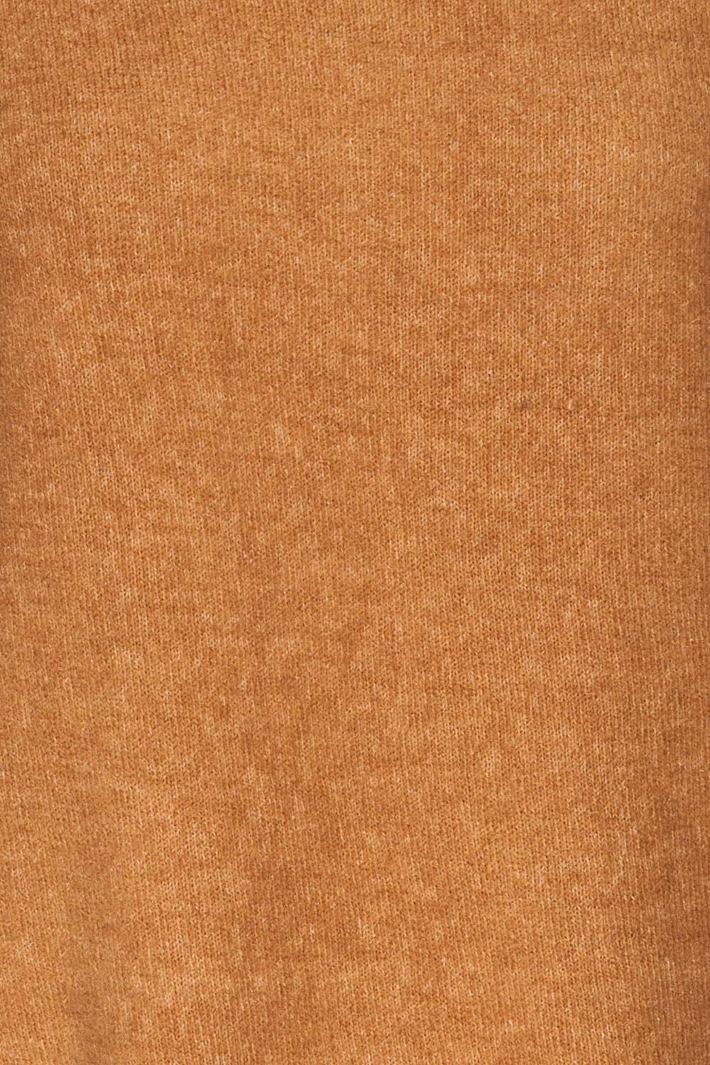 Apeldoorn Sweater Dress | Robe Taupe fabric close up | La Petite Garçonne