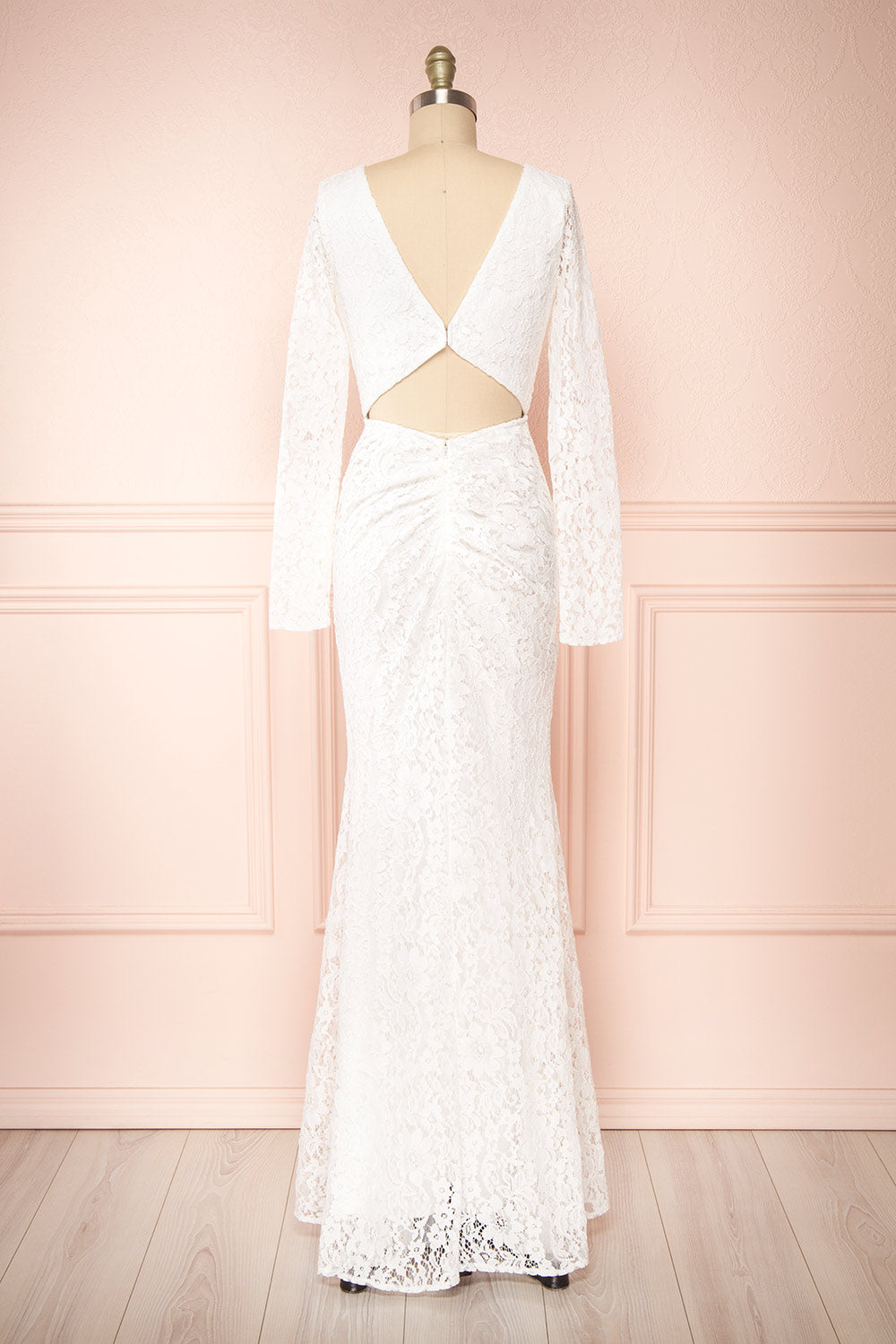 Araceli Floral Lace Mermaid Bridal Gown | Boudoir 1861 back view