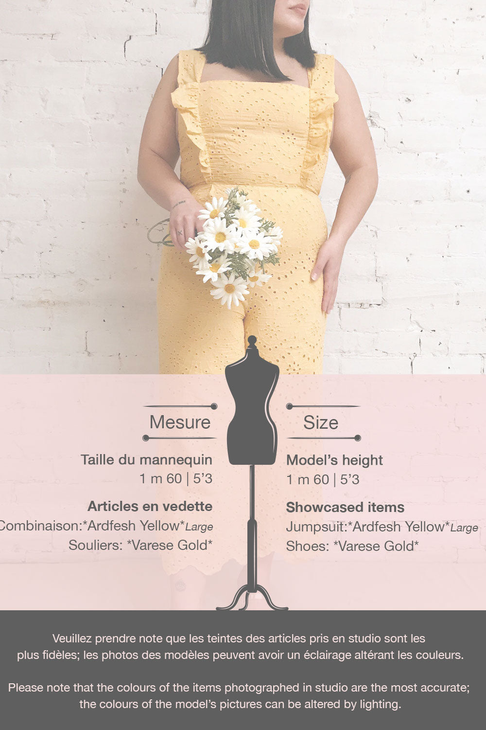 Ardfesh Yellow Embroidered Openwork Jumpsuit | Boutique 1861 template