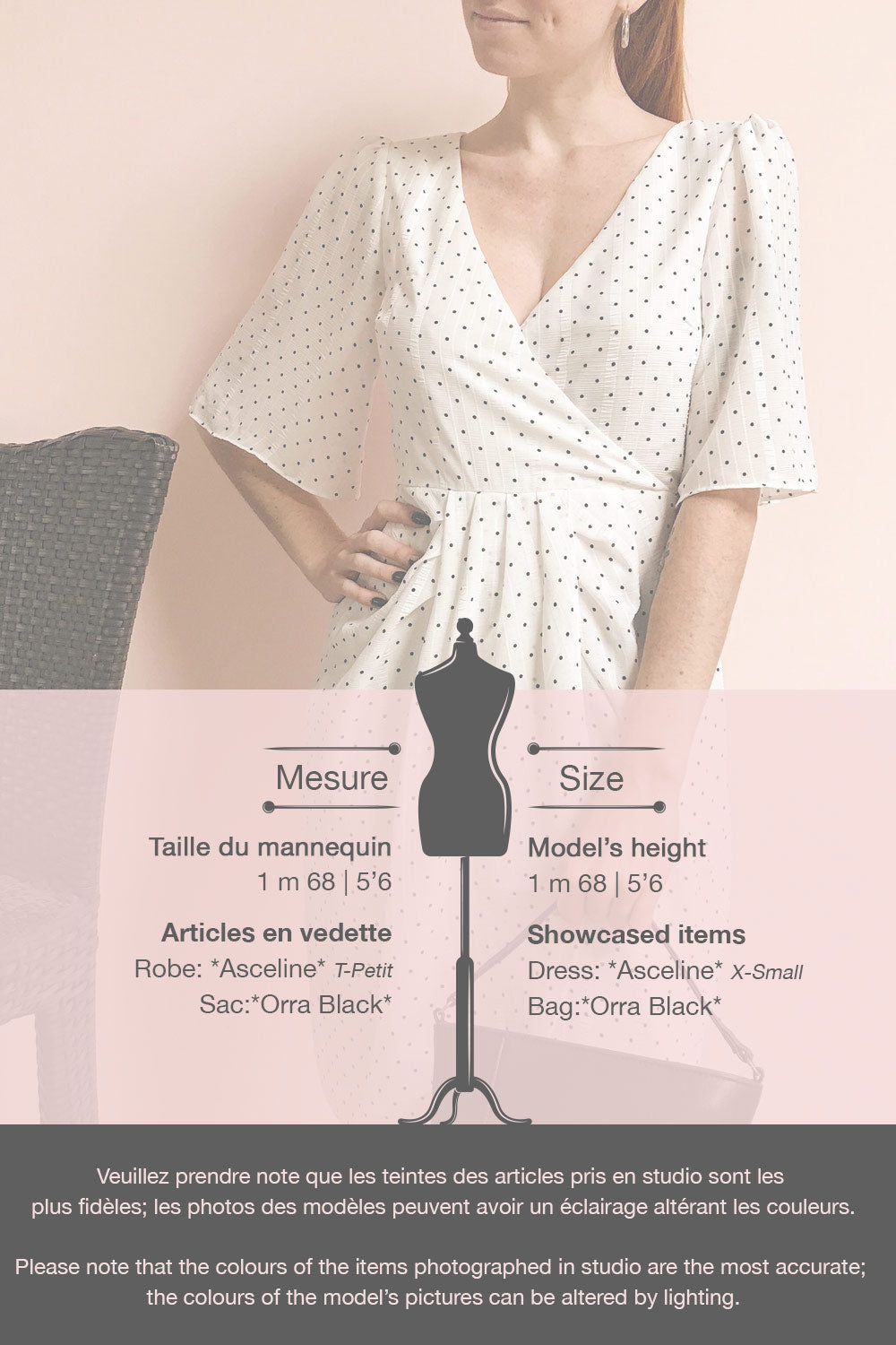 Asceline White Short Dress w/ Polka Dots | Boutique 1861 template