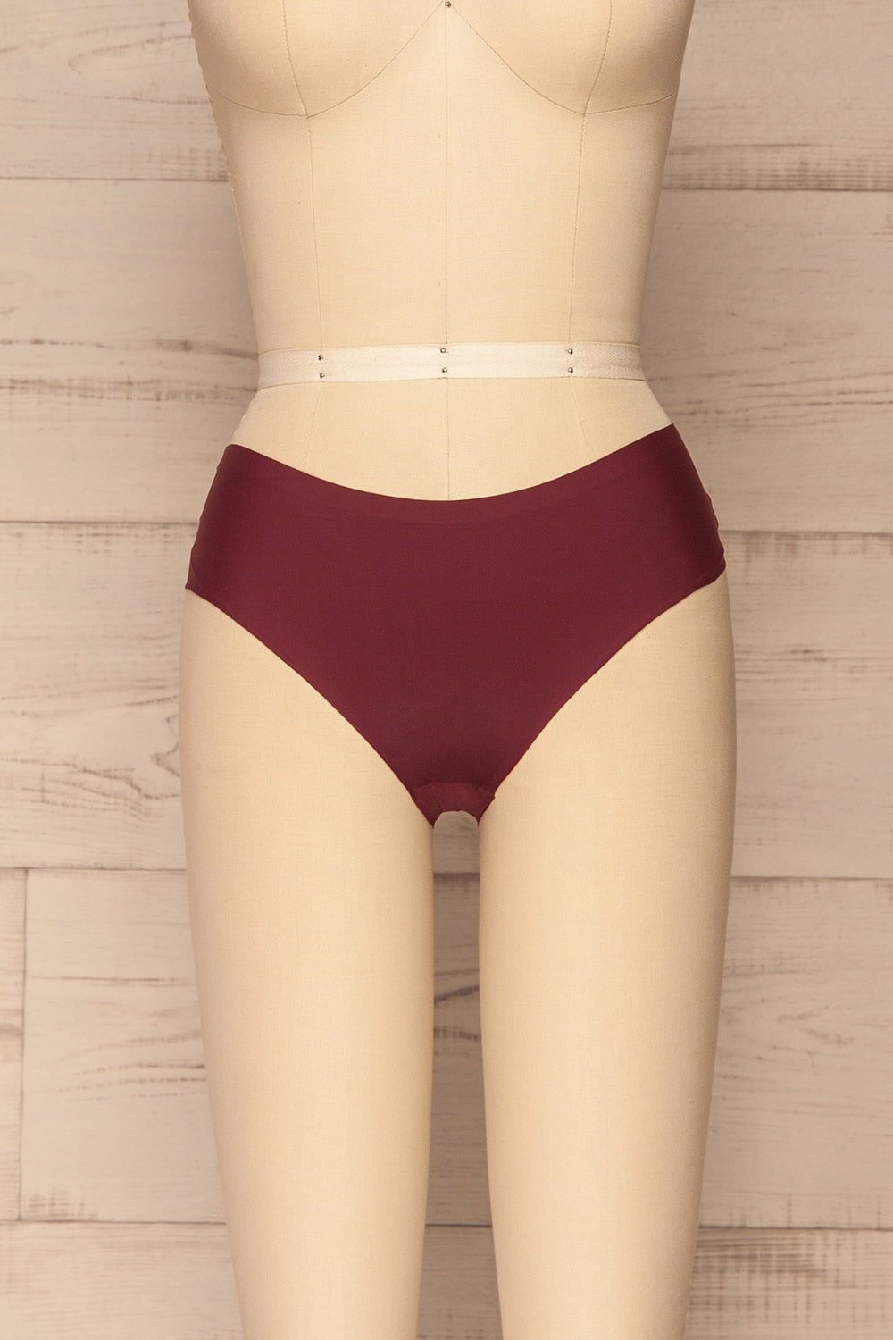 Astris Burgundy Seamless Underwear | La petite garçonne front view