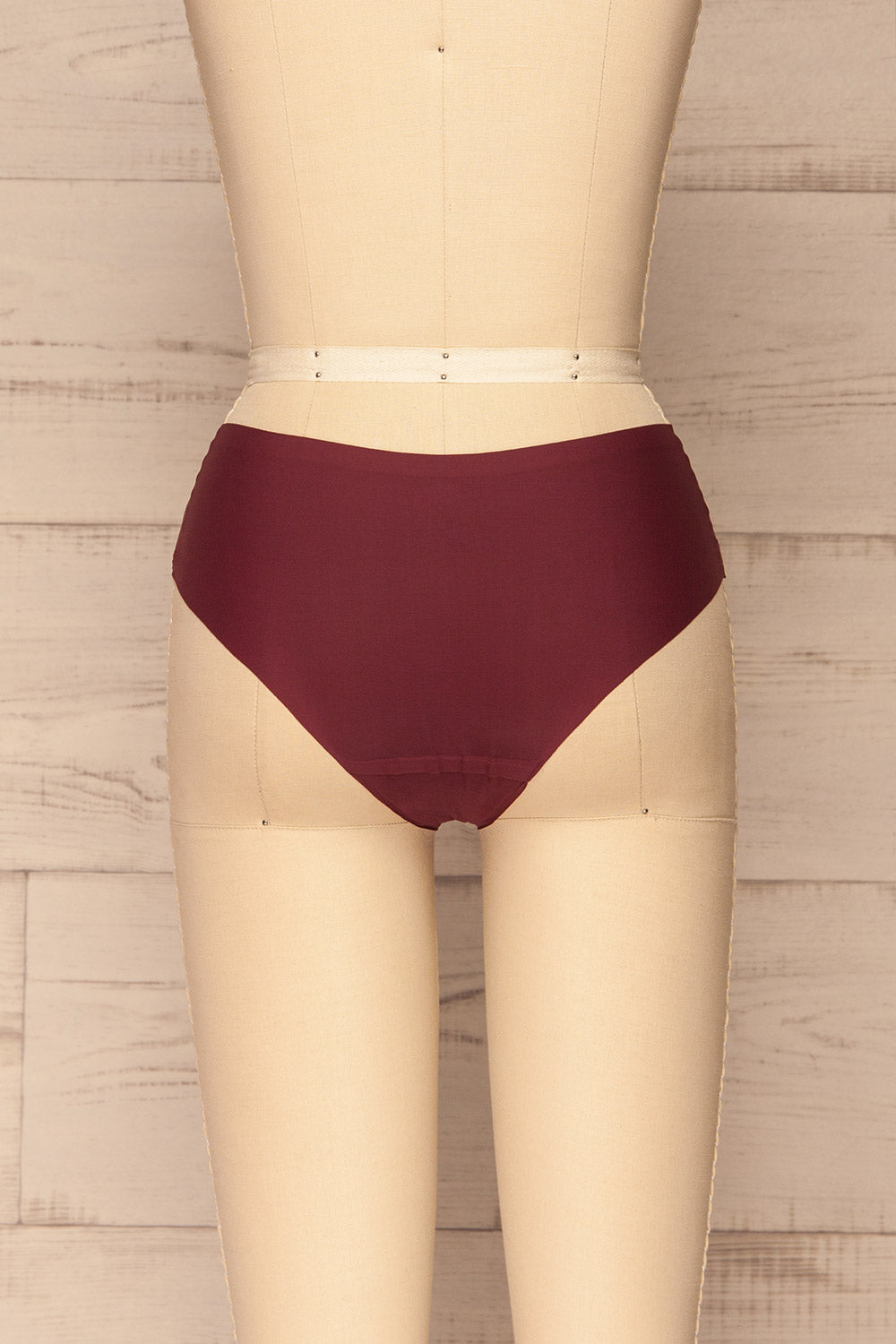 Astris Burgundy Seamless Underwear | La petite garçonne back view