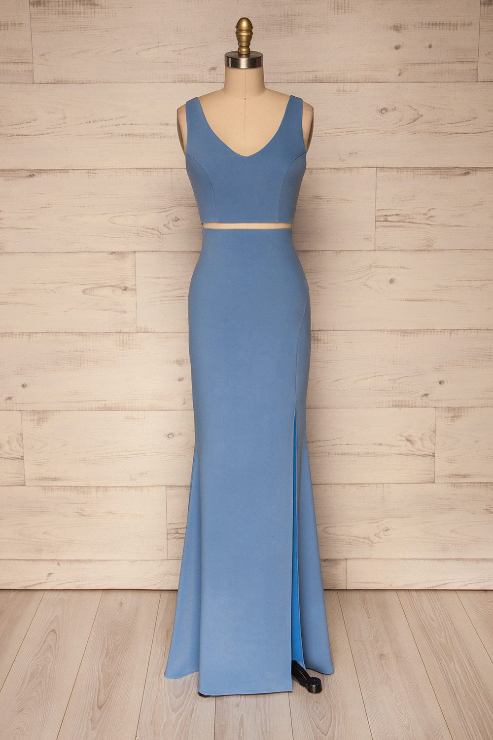 Athenia Blue Top & Skirt Set | La petite garçonne plus