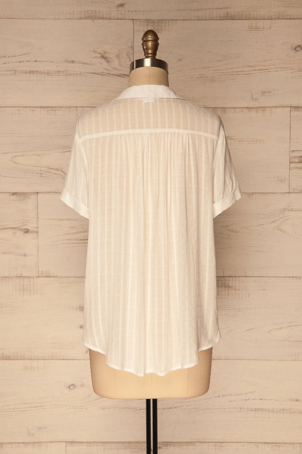Aubange White Laced Neckline Blouse | La Petite Garçonne Chpt. 2 6