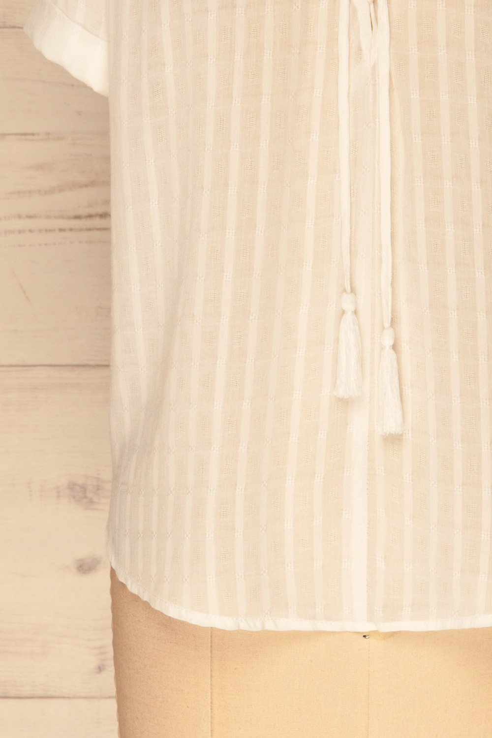 Aubange White Laced Neckline Blouse | La Petite Garçonne Chpt. 2 8