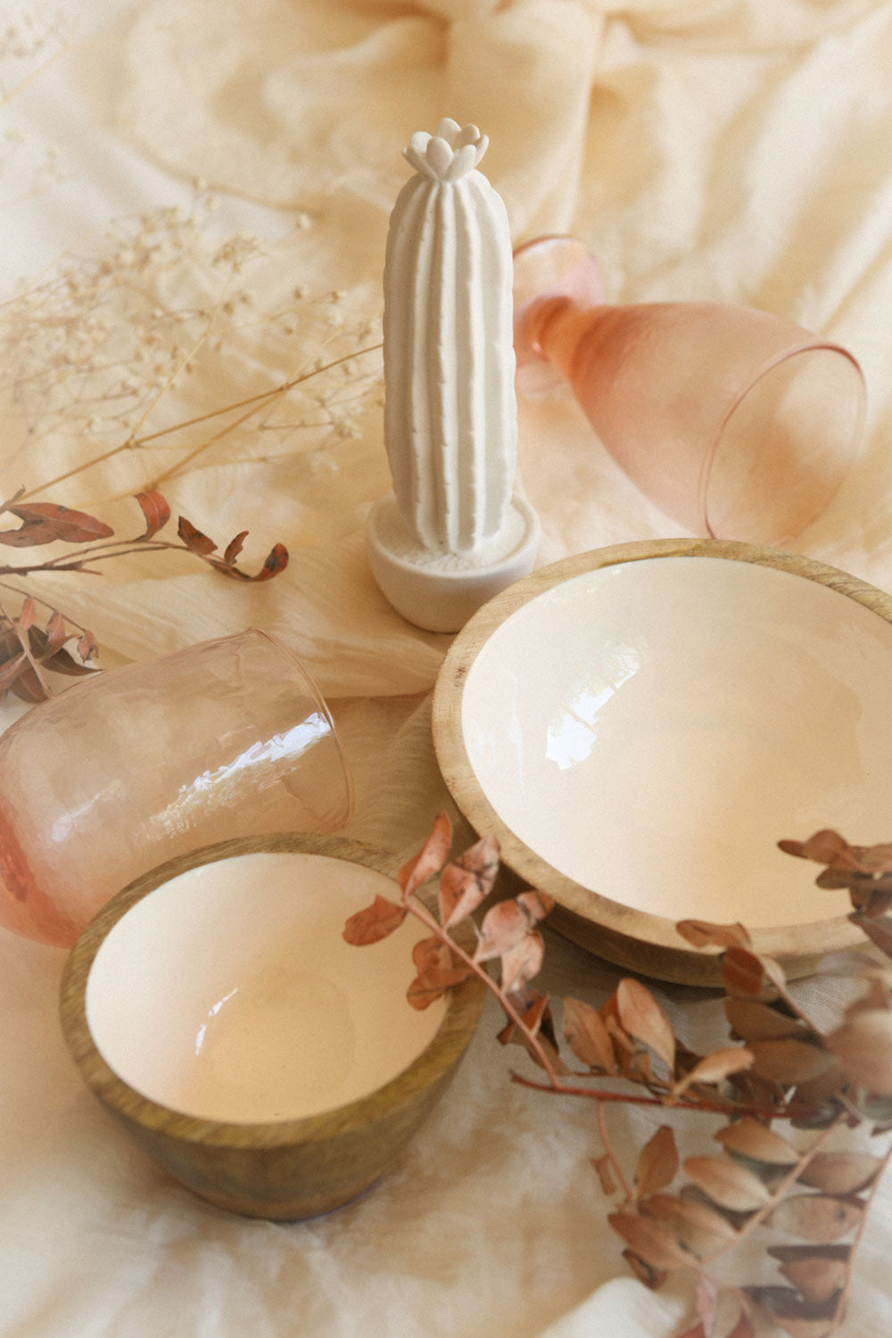 Ramasse Pink Tinted Textured Wine Cup