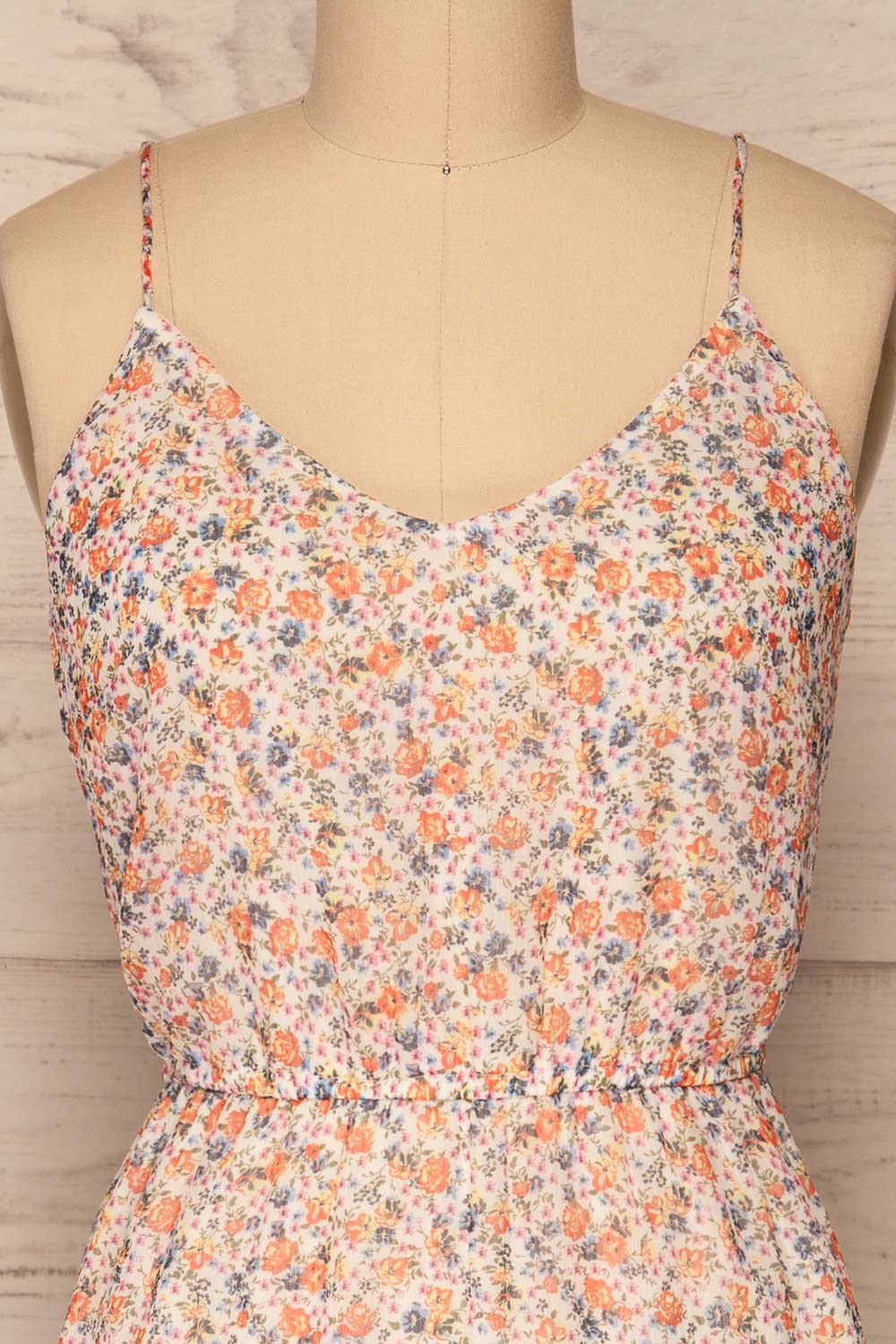 Banasur Flowers Print A-Line Summer Dress | La Petite Garçonne 2