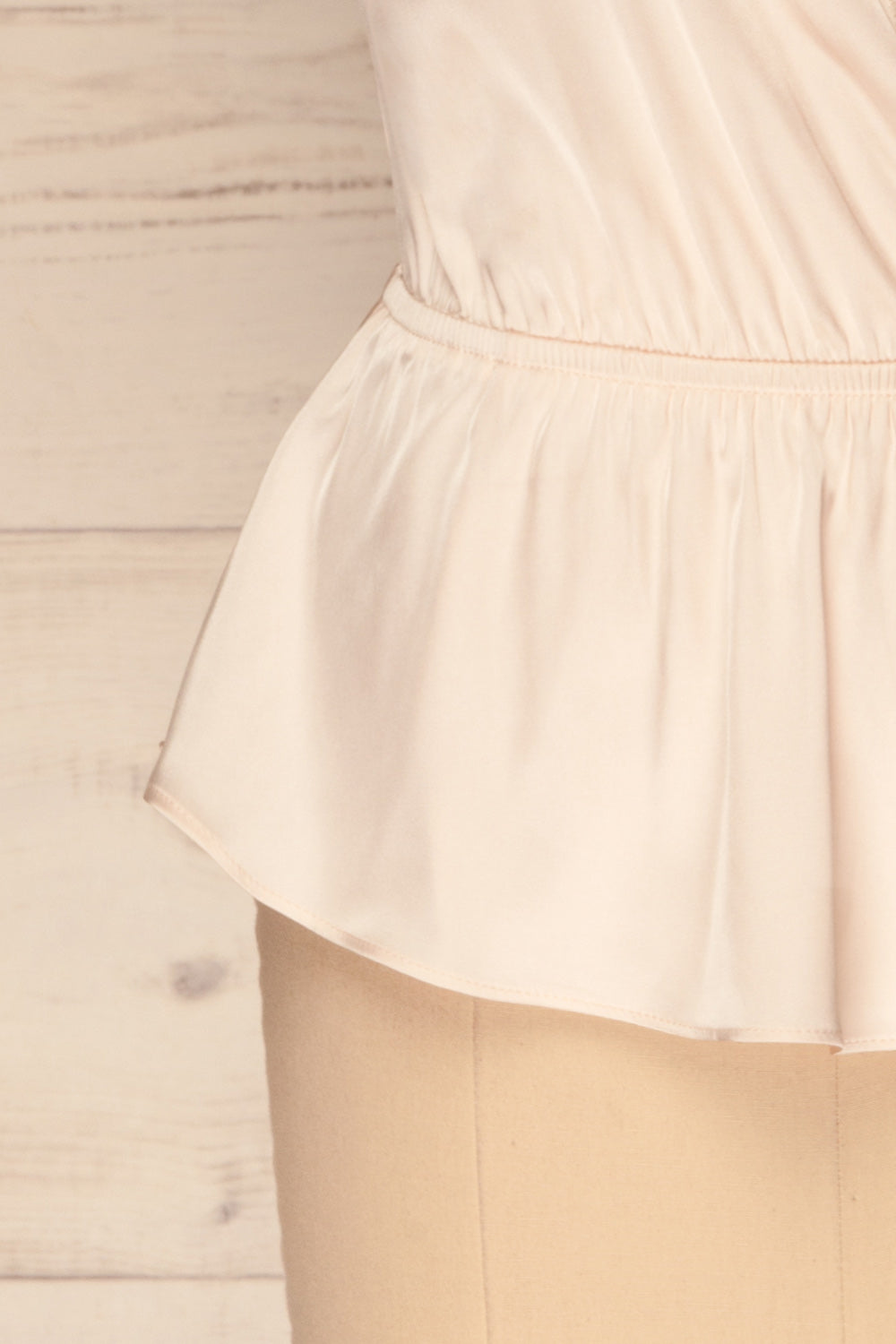 Bangor Blush Pink Satin & Lace Peplum Camisole | La Petite Garçonne 7