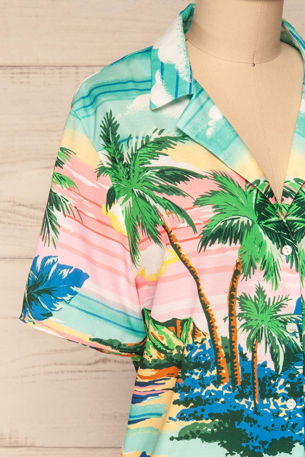Barbados Colorful Tropical Short Sleeved Shirt | La Petite Garçonne 4