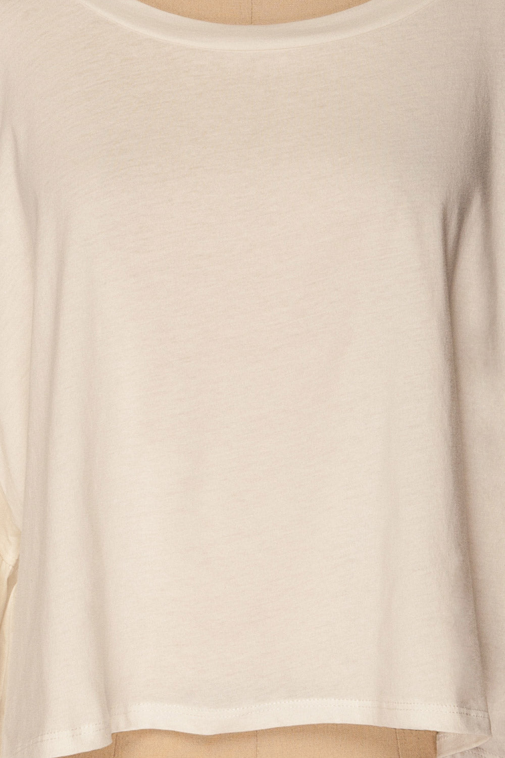 Beito Snow White Oversized Crop Top | La Petite Garçonne 8